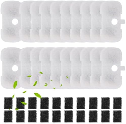 SORON 20 Packs Filter Replacement Compatible with PETLIBRO Cat Water Fountain PLWF005/PLWF105/PLWF115/PLWF106/PLWF116/PLWF305, Upgrade Replacement Filters Fit Pet libro Water Fountain, Easy to Install by SORON