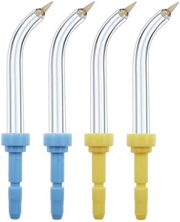 Replacement Periodontal/Pocket Tips Compatible with Waterpik Water Flossers and Other Brand Oral Irrigators (4-Pack) by Ronsit