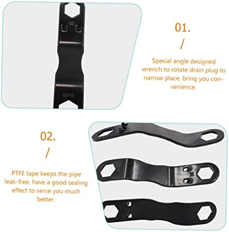 Rv Water Heater Drain Plug Kit Rv Water Heater Drain Plug Wrench Angled Wrench for Campers - Image 5