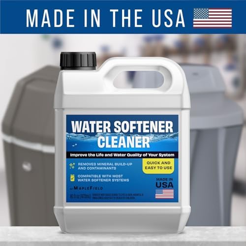 Maplefield Water Softener Cleaner Solution - 16 oz (2 uses) - Recharge Resin, Remove Contaminants and Mineral Build up - Universal Fit for Household Water Softener System - Easy DIY Use - Image 7