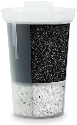 Single Replacement MINA Alkaline Water Filter by Santevia | Single At Home Water Pitcher Filter Adds Minerals and Makes Alkaline Water | Chlorine and Lead Water Filter | American Filtration Media by Santevia