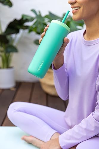 LifeStraw Go Series Tumbler – Double Wall Insulated Stainless Steel Water Filter, Cactus Green, Designed for Everyday Use, Removes Bacteria, Parasites, Microplastics, and Improves Taste - Image 3