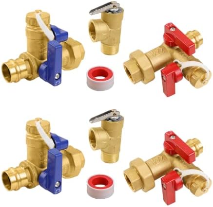 2-Set GUOFIS Tankless Water Heater Service Valve Kit,FIPx Press(TOOL055-2) by GUOFIS