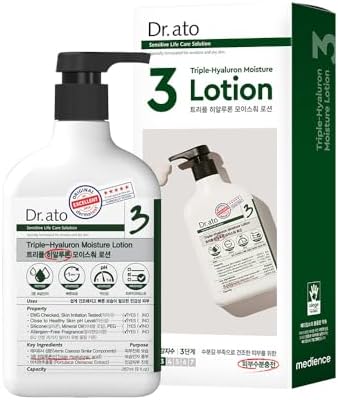 Dr.ato Dr. ato Rapid Moisturizing Daily Lotion for Body & Face with Triple Hyaluronic Acid, Vegan, Korean Skincare (10.4 Fl Oz) - Image 2