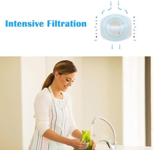10 Pcs Sink Water Faucet Filter Cartridge Replacements, Sink Water Filter Faucet Water Filter, Removes Chlorine Fluoride Heavy Metals,Soften Hard Water - Image 4