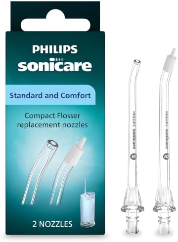 Philips Sonicare Replacement Nozzles for Compact Flosser, 2-Pack by PhilipsSonicare