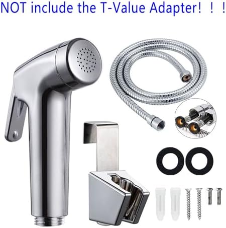 LikeHome Bidet Sprayer for Toilet,Handheld Bidet Rinse Spray Head Hand Toilet Attachment Sprayer Chrome（Without T-Adapter） - Image 2