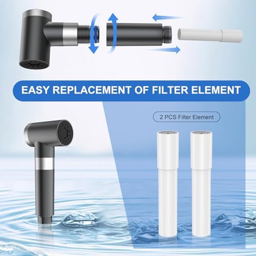 FEELSO Replacement Filters for FEELSO Handheld Toilet Bidet Sprayer(2 Pack) removes chlorine, heavy metals (lead, mercury, nickel, chromium), and bacteria, and microbial particles - Image 4