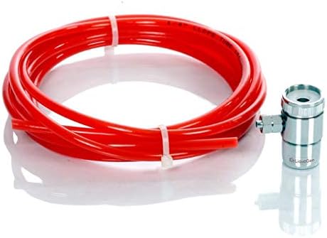 LiquaGen Chrome Faucet Diverter Valve/Adapter Ring w/Tubing | Reverse Osmosis Water | Lead Free | Faucet Aerator Adapter Kit | Water Diversion Connector - Image 2