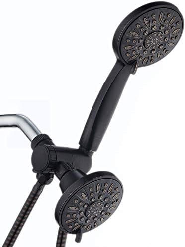 AquaDance Oil Rubbed Bronze Premium High Pressure 48 3-Way Combo for The Best of Both Worlds – Enjoy Luxurious Rain Head and 6-Setting Hand Held Shower Separately or Together by AquaDance