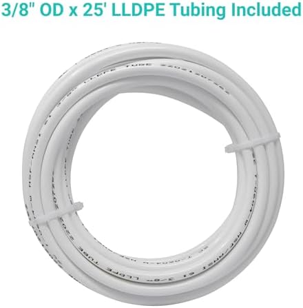 Metpure Ice Maker Fridge Installation Kit - 3/8" Fittings with 3/8" OD 25 Feet White Tubing for Potable Drinking Water - Image 3