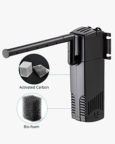 NICREW Internal Aquarium Filter for Fish Tank up to 40 Gallons, 185 GPH - Image 3