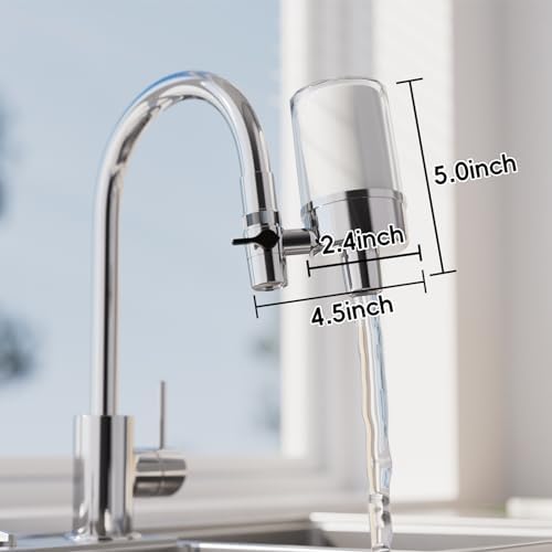 iSpring Faucet Water Filter DF2-CL for Kitchen, Bathroom, or RV Sink, 500 Gallons Long Life, Clear with Aerator - Image 6