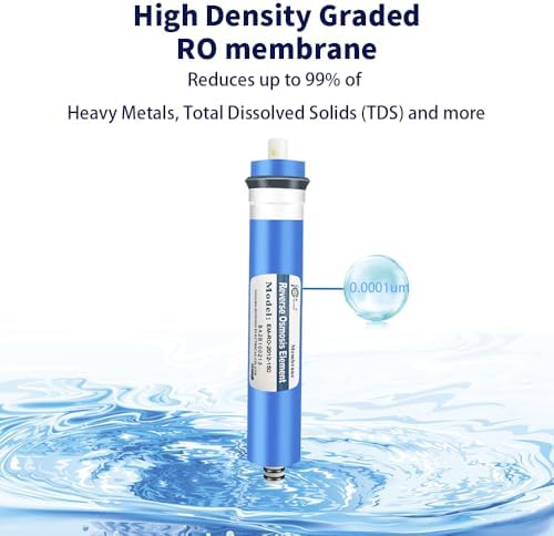 Huining 150GPD RO Membrane 1812/2012 Residential Reverse Osmosis Membrane Water Filter Cartrige Replacement for 5-Stage Home Drinking Water Filtration System Household Water Purifier - Image 4