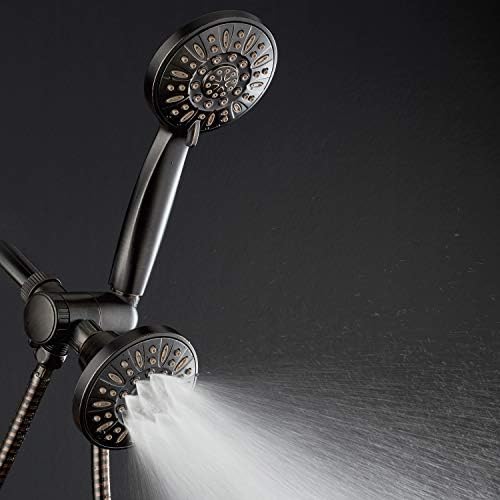 AquaDance Oil Rubbed Bronze Premium High Pressure 48 3-Way Combo for The Best of Both Worlds – Enjoy Luxurious Rain Head and 6-Setting Hand Held Shower Separately or Together - Image 6