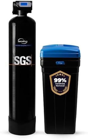 iSpring WCSTB45KG 45,000 Grains Whole House Water Softener with Brine Tank by iSpring