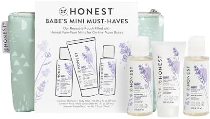 The Honest Company Babe's Mini Must Haves Gift Set, Lavender, 2 fl oz by TheHonestCompany