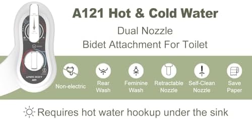 APURE BIDET A121 Bidet Attachment for Toilet Warm Water Bidet Hot and Cold - Image 2