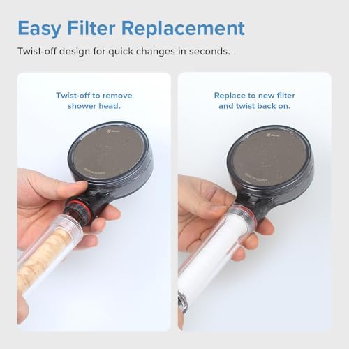Bluvia Plus 2.0 Filtered Shower Head | High Pressure Handheld Showerhead - Image 6