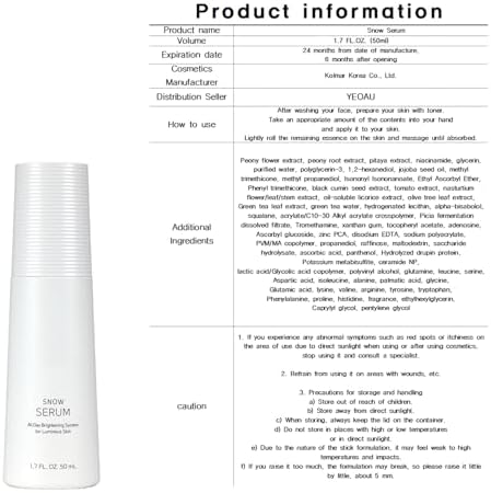 Lightweight Formula & Moisturizing Serum, Hydrating Winter Serum, For a.t.o.m.y Snow SERUM, (1.7fl.oz. / 50ml) - Image 4
