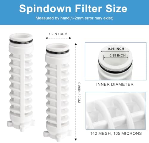 1" 140 Mesh Spin Down Replacement Filter Screen for Rusco Vu-Flow - Image 3