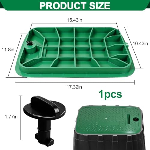 12x17 Inch Irrigation Control Valve Cover,Sprinkler Valve Box Lid,1 Pack - Image 2