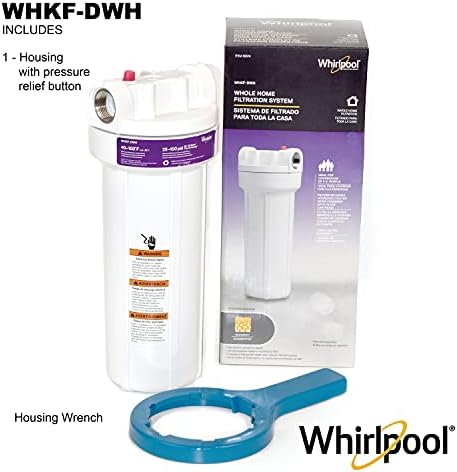 Whirlpool 10" x 2.5" Whole House Water Filter Housing, WHKF-DWH, Stainless Steel 3/4" Inlets, NSF Certified, Filter Not Included, Replacement Filter GD05, WHWC, WHSW, WHPL - Image 5