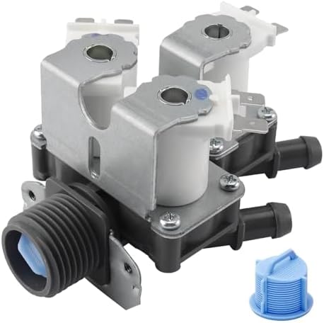 5221ER1003A 5220FR2075L OE'M Cold Water Inlet Valve by Beaquicy- Replacement for LG Tromm Kenmore Front Load Washers- 5221ER1003C 5221ER1003D Triple Solenoid Cold Water Inlet Valve Assembly by Beaquicy