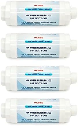ION Filter TG300 - Premium Bidet Water Filter Set for Electronic Bidet Toilet Seats (4Pieces) by TULGIGS