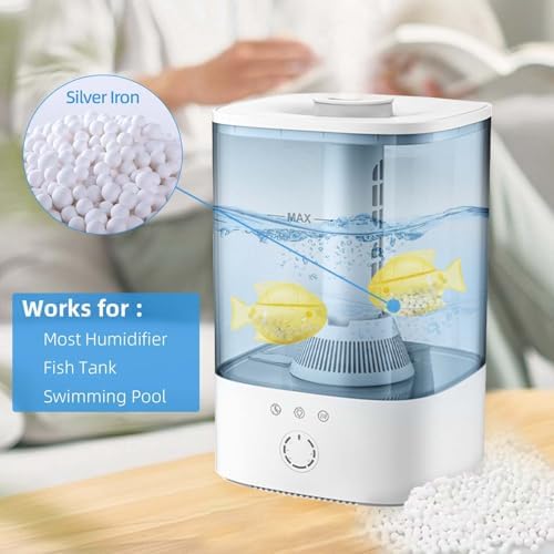 Humidfier Cleaner Fish for Humidifier & Fish Tank, 6 Pack, Yellow - Image 5