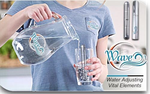 Wave Small Portable Filter Device Naturally Alkalines (8.5-9.5), Micro-Clusters, 204 Frequency Infused, Re-Mineralizes with 13 Trace Minerals, Magnetizes & Structures Water - Image 2