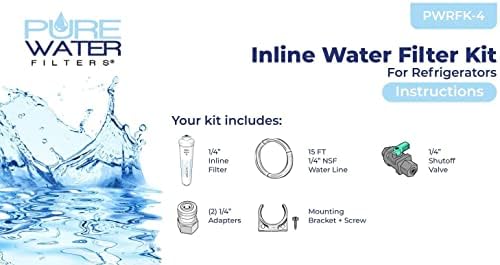 PureWater Filters Inline Water Filter Kit for Refrigerators and Ice Makers - Image 3