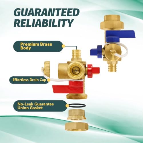 100 Sets Niikappu Tankless Water Heater Valve Kit, 3/4"FIPxPEX(Tool053-100) - Image 4