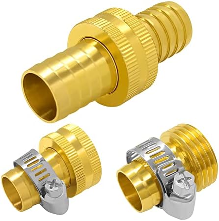 Hooshing 3/4" Garden Hose Repair Kit, Male and Female Hose Mender Connector - Image 2