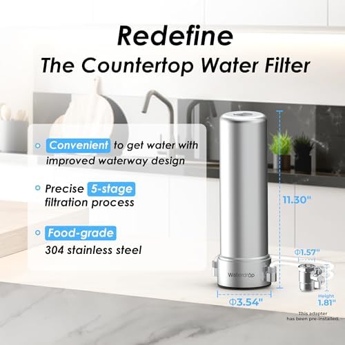 Waterdrop CTF-02 Water Filter for Sink Faucet, 5-Stage Stainless Steel - Image 5