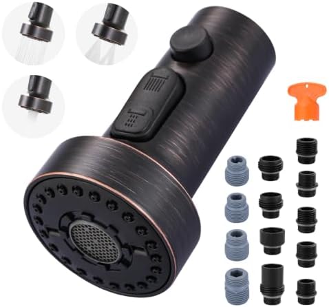 ARCORA Pull Down Kitchen Faucet Head Replacement with 13 Adapters, 3 Modes by ARCORA