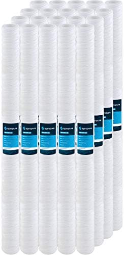 SpiroPure SP-CW1-40 40x2.5 1 Micron Sediment Water Filter SWC-25-4001, 20PK by SpiroPure
