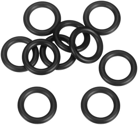 uxcell 10Pcs AS-208 NBR 70A O-Rings 5/8" ID x 1/8" CS/0.609" ID x 0.139" CS by uxcell