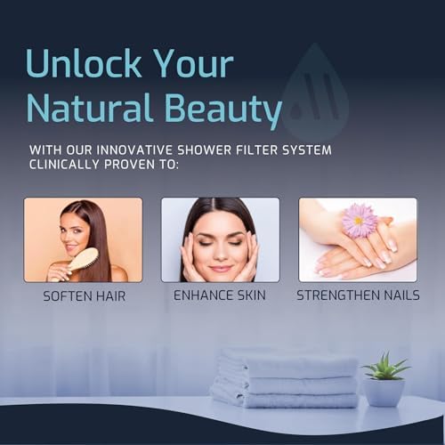 Mist Shower Filter for Hard Water Improves Skin, Hair, and Nails - High Output Shower Head Filter Softens Water and Removes Chlorine and Heavy Metals, Matte Black - Image 3