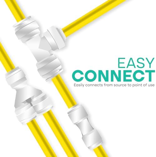Metpure 1/4" OD LLDPE RO Tubing, 25 ft, Yellow - Image 6