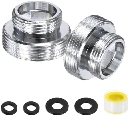 M METERXITY 2-Pack Faucet Adapter, M16 Male to M22 Male, for Kitchen by MMETERXITY