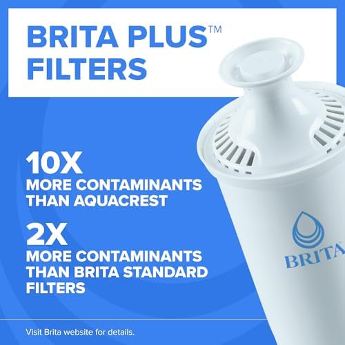 Brita Plus Replacement Water Filter, For Pitchers and Dispensers, 4 Pack - Image 2