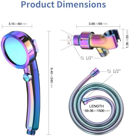SINGSUO High Pressure Handheld Shower Head with On Off Switch - Image 6