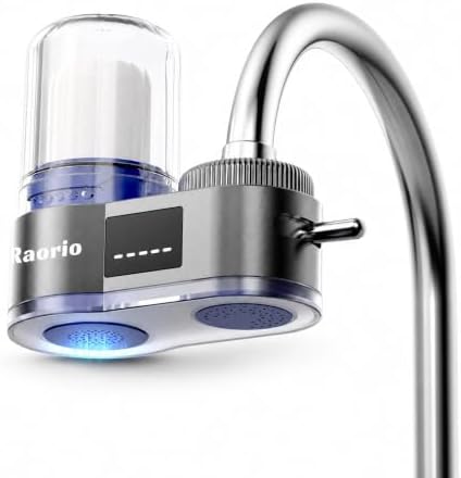 Faucet Water Filter with Smart Filter Life Display by Following