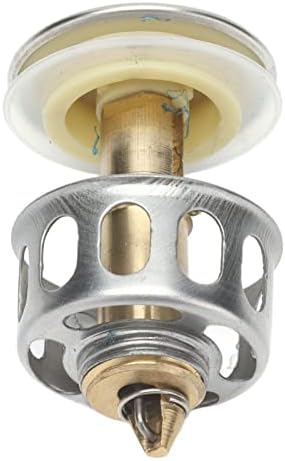 Folding Drain Filter, Copper + Stainless Steel Push Bounce Core Clog for Bathroom - Image 2