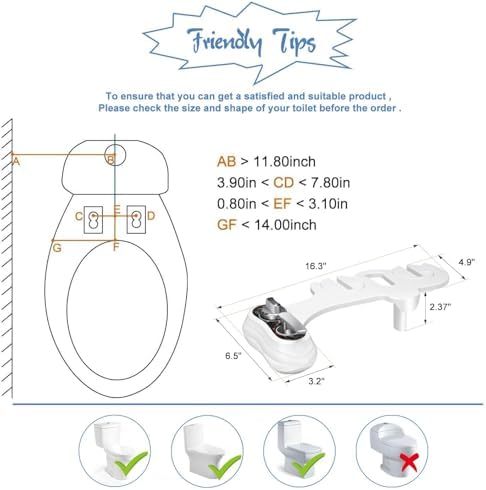 APURE BIDET A121 Bidet Attachment for Toilet Warm Water Bidet Hot and Cold - Image 5