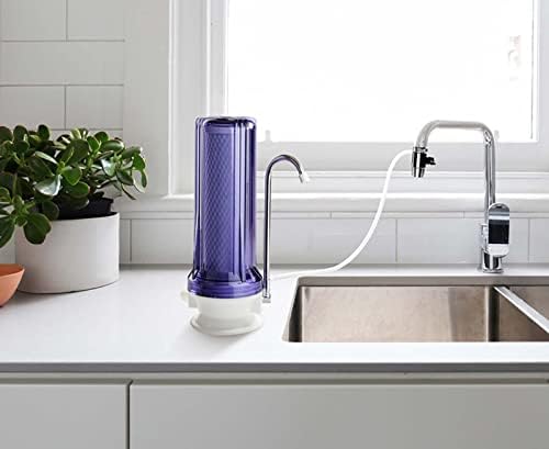 EZRODI Chrome Faucet Diverter Valve Adapter Female M22x 1 Thread with Aerator Kitchen Faucet Diverter Attachment Water Diverter(1/4" O.D RO Tubing Outlet, One-Way Faucet Diverter Valve Kit） - Image 2