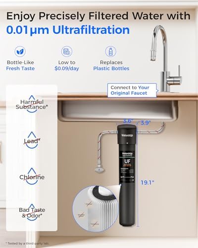 Waterdrop 17UA-UF 0.01 μm Ultra Filtration Under Sink Water Filter System - Image 2
