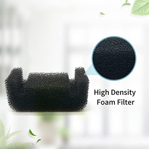 4 Pack Cat Water Fountain Filters with 4 Sponges, Pet Replacement Filters for 67oz/2L Pet Drinking Fountain Dog Water Dispenser - Image 6