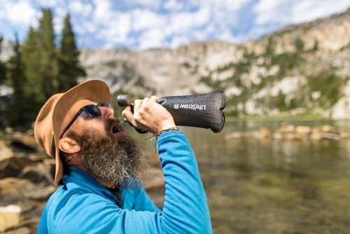 LifeStraw Peak Series Water Filter - 1L, Dark Mountain Gray, Protects Against Bacteria and Parasites, Ultra-Compact and Versatile - Image 5